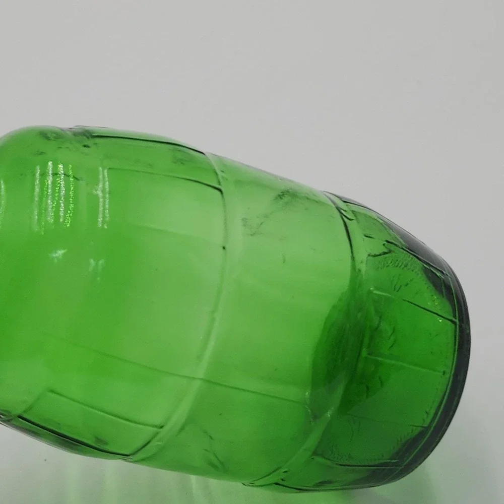 Vintage 1983 Mickey's Malt Liquor Green Glass Barrel Grenade Beer Bottle 12oz